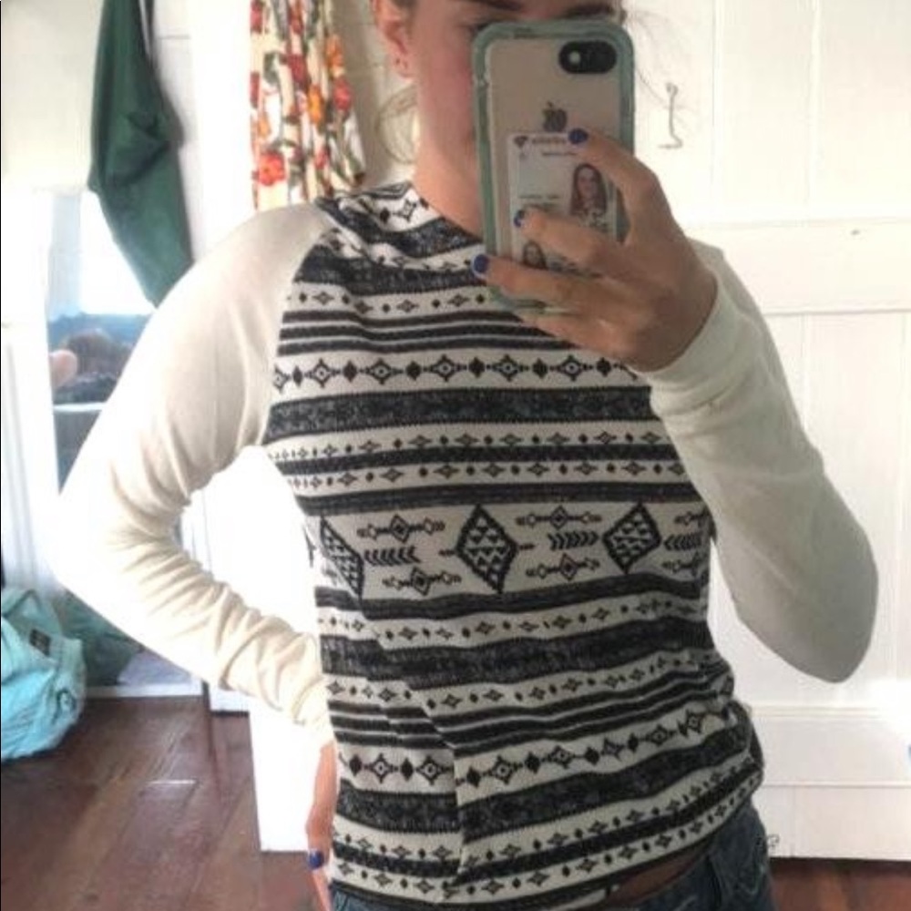 Aztec print hoodie